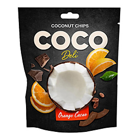 Чіпси кокосові Coco Deli Апельсин і какао 30 г