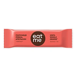 Батончик EatMe Полуниця Ревінь Апельсин у вафельному папері 40 г