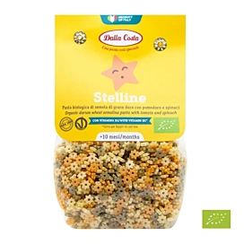 Макарони органічні Dalla Costa Baby Stelline tricolor 200 г