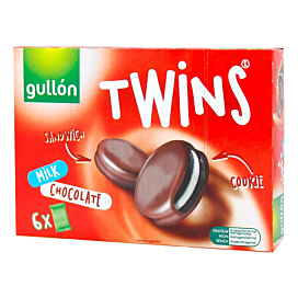 Печиво Gullon Twins у молочному шоколаді 252 г