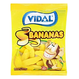 Жувальні цукерки Vidal Bananas 90 г