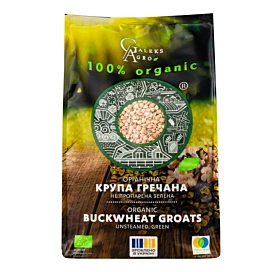 Крупа гречана ядриця Galeks-Agro Зелена Органічна 1 ґатунок 400 г