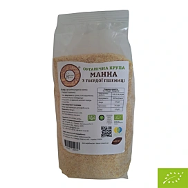 Крупа органічна Galeks-Agro манна з твердих сортів пшениці 0,4 кг