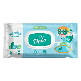 Вологі серветки Dada For boys 120 шт