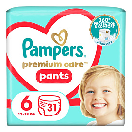 Підгузки-трусики Pampers Premium Care Pants Розмір 6 (15+ кг) 31 шт
