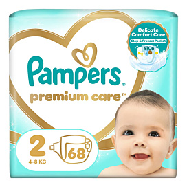 Підгузки Pampers Premium Care Розмір 2 (4-8 кг) 68 шт