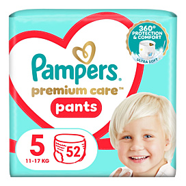 Підгузки-трусики Pampers Premium Care Pants Розмір 5 (11-17 кг) 52 шт
