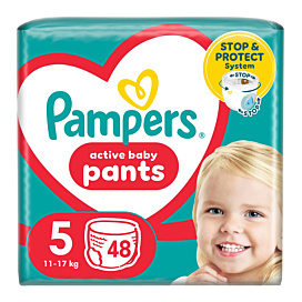 Підгузки-трусики Pampers Active Baby Pants Розмір 5 (11-17 кг) 48 шт