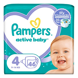 Підгузки Pampers Active Baby Розмір 4 (9-14 кг) 46 шт