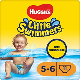 Підгузки-трусики Huggies Little Swimmers Small 5-6 (12-18 кг) 11 шт