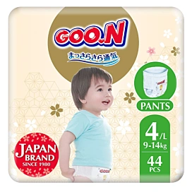 Підгузки-трусики GOO.N Premium Soft Розмір 4 L (9-14 кг) 44 шт