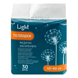 Пелюшки одноразові абсорбуючі Тетафарм Light 40х60, 30 шт