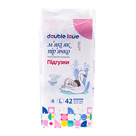 Підгузки Double Love Розмір 4/L (9-14 кг) 42 шт