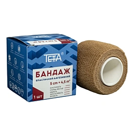 Бандаж еластичний адгезивний Teta 5 см × 4,5 м