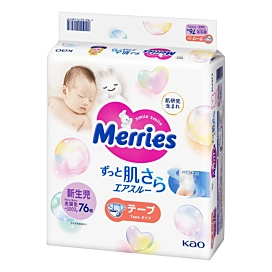 Підгузки Merries NB (0-5 кг) 76 шт