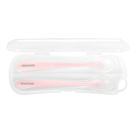 Ложки силіконові Kikka boo у футлярі Pink 2 шт