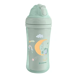 Поїльник з силіконовою трубочкою Kikkaboo Moony me Mint 220 мл
