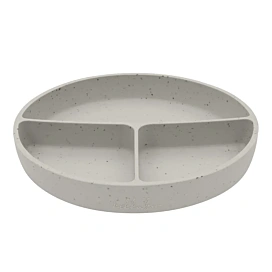 Тарілка трисекційна Kikkaboo Platinum Silicone Sand Beige 600 мл