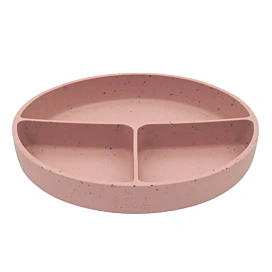 Тарілка трисекційна Kikkaboo Platinum Silicone Blush Pink 600 мл