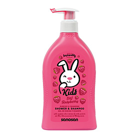Дитячий шампунь-гель для купання Sanosan Kids 2-в-1 Raspberries 400 мл