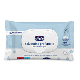 Вологі серветки Chicco з екстрактом лотоса 72 шт
