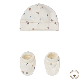 Комплект Blukids Bio Cotton Шапка Пінетки 6237461, р. 50-86