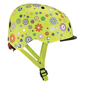 Шолом захисний Globber Квіти Green 48 – 53 см (XS/S)