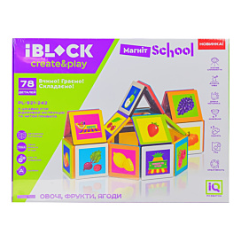 Конструктор магнітний Iblock PL-921-242, 78 ел