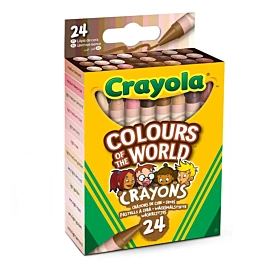 Набір воскових крейд Crayola Colours of the World 24 шт