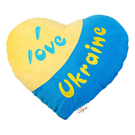 Подушка-серце Tigres I love Ukraine (англ)