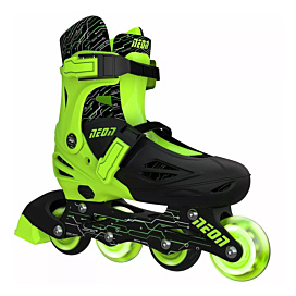 Роликові ковзани Neon Inline Green, р. 30-33