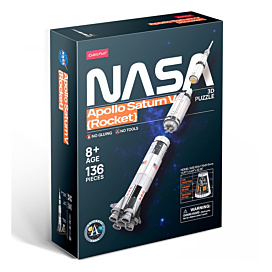 Тривимірна головоломка-конструктор CubicFun NASA Ракета Аполлон Сатурн-5 136 ел