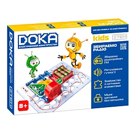 Електронний конструктор Doka Kids Збираємо радіо (укр)