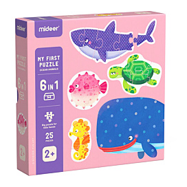 Пазл 6 в 1 Mideer My First Puzzle Ocean Animals 25 ел