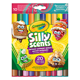 Набір двосторонніх фломастерів Crayola Silly Scents Broard Line 10 шт