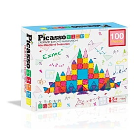 Конструктор магнітний PicassoTiles Mini diamond series set 100 ел