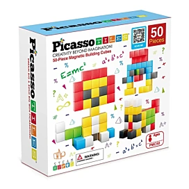 Конструктор магнітний PicassoTiles Pixel building cubes 50 ел