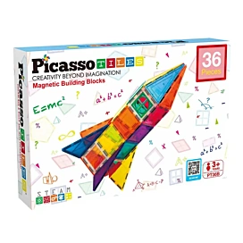 Конструктор магнітний PicassoTiles Magnetic building blocks 36 ел