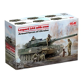 Збірна модель ICM Leopard 2A6 ЗСУ з екіпажем 1:35