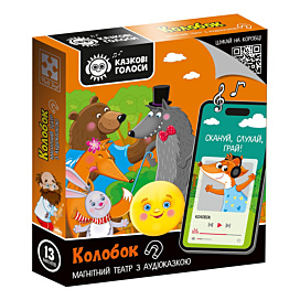 Настільна гра Vladi Toys Казкові голоси Магнітний театр з аудіоказкою Колобок (укр)