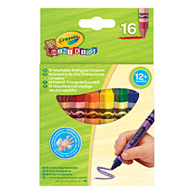 Набір трикутних воскової крейди Crayola Mini Kids Washable 16 шт
