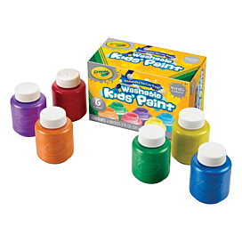 Набір фарб Crayola Washable Paint Metallic Colors в баночках 6 шт