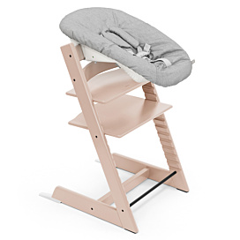 Набір Stokke Стільчик Tripp Trapp і крісло для новонароджених Newborn Serene Pink