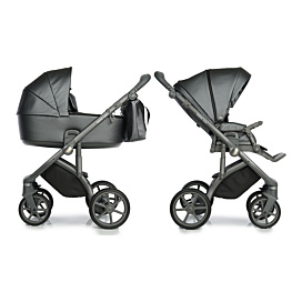 Коляска 2 в 1 Roan Bass Next Perl Dark Grey