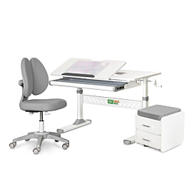 Комплект меблів ErgoKids Парта Крісло Тумба L TH-310 Grey
