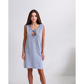 Нічна сорочка для вагітних та годування Мамин Дом Simple Grey
