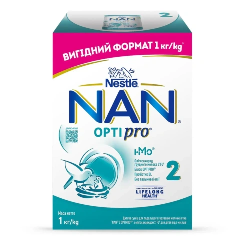 Суміш молочна суха Nan 2 Optipro з олігосахаридом 2'FL3, 1 кг - 2