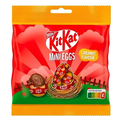 Набір фігурок з молочного шоколаду KitKat Яйця з начинкою зі смаком карамелі 90 г - 1