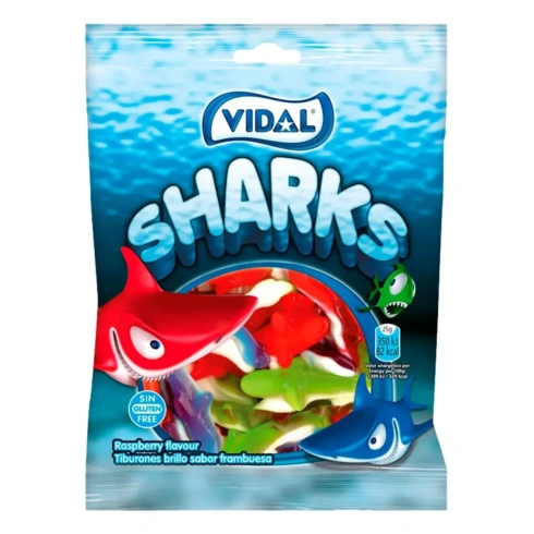 Жувальні цукерки Vidal Sharks 90 г - 1