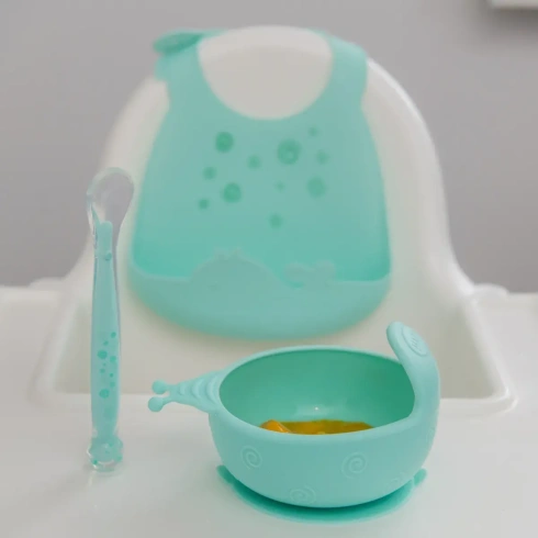 Набір силіконового посуду KinderenOK Blue - 4